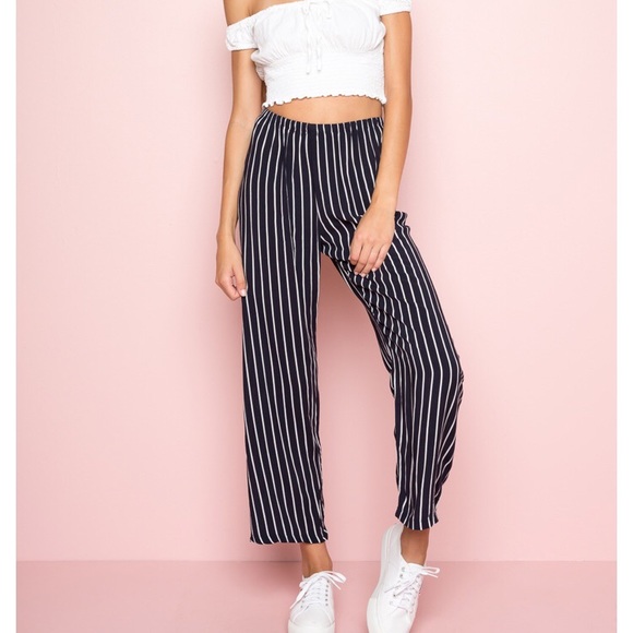 brandy striped pants